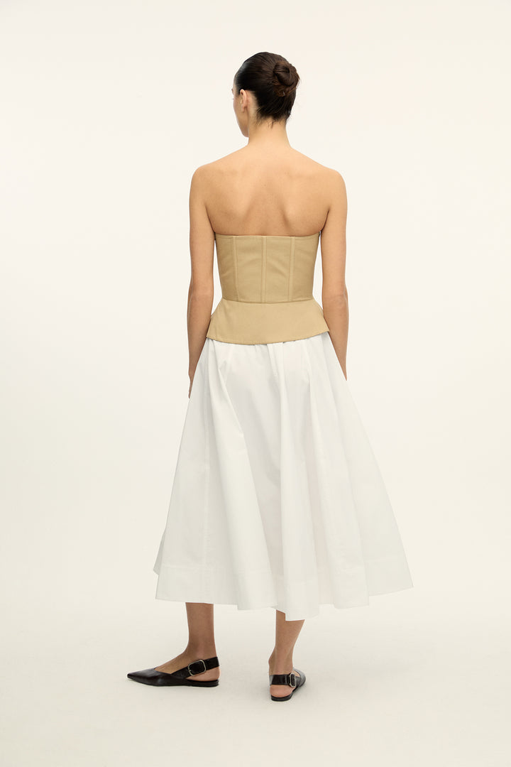 BIANCO - Strapless Top - Dark Beige