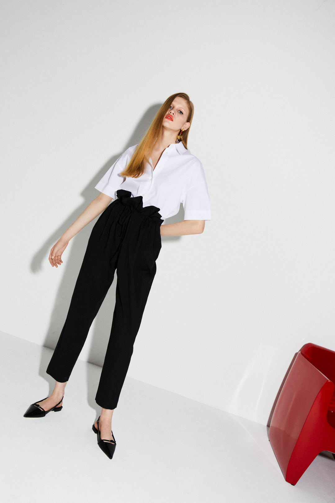 Arya - Loose Fit Pants - BLACK