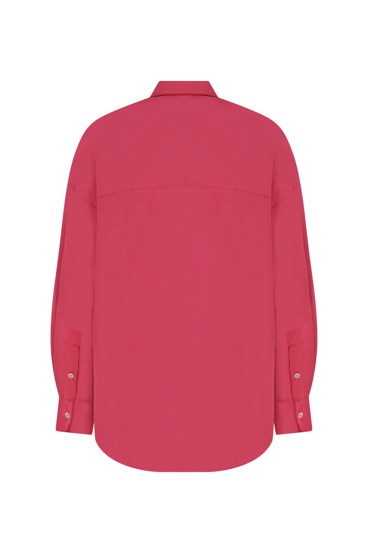 Ariel - Double Sided Fushia & Anthracite Puffer Shirt