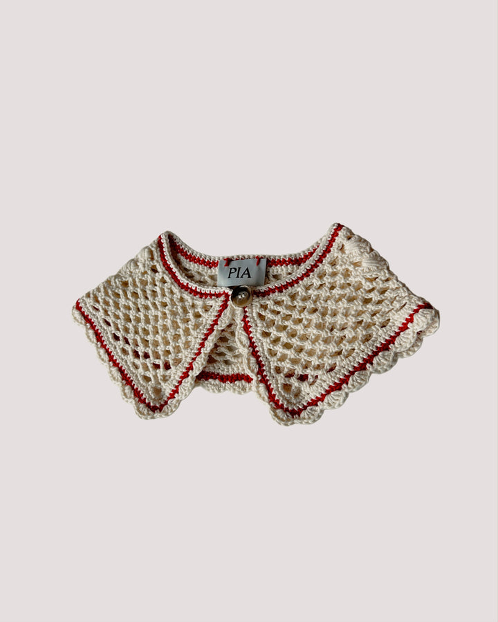 CAVE - HAND-KNITTED COLLAR - ECRU