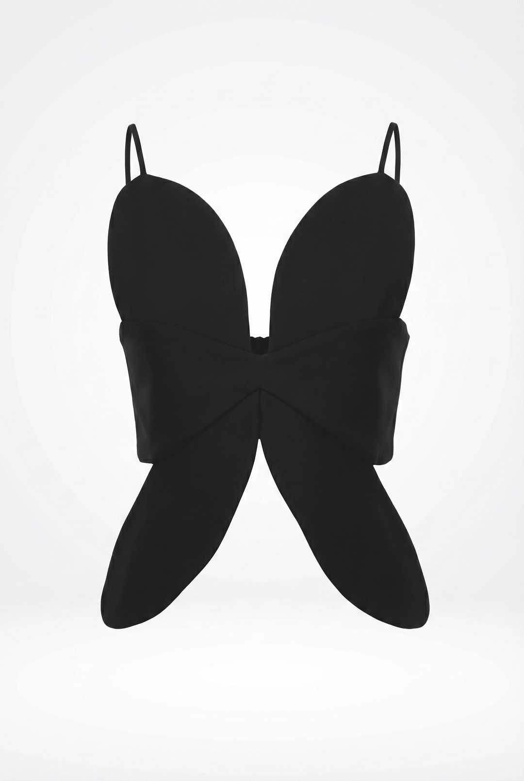 Daisy - Iconic Floral Shape Cutout Top - Black