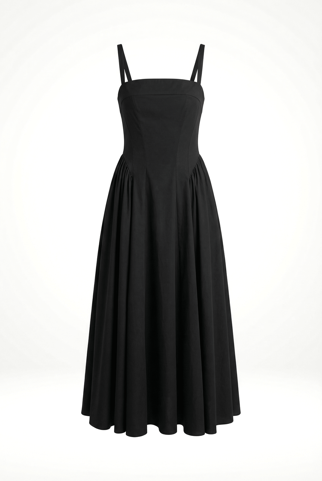 TETE - Open Back Princess Cut Dress - Black