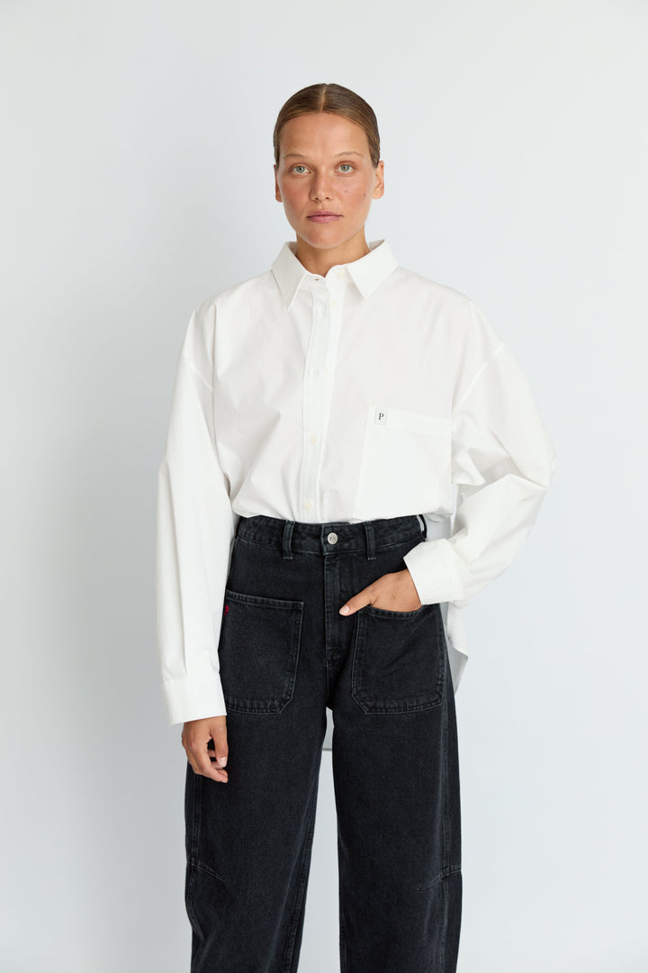 COCO - CURVED TAPERED JEAN - ANTHRACITE WASH DENIM