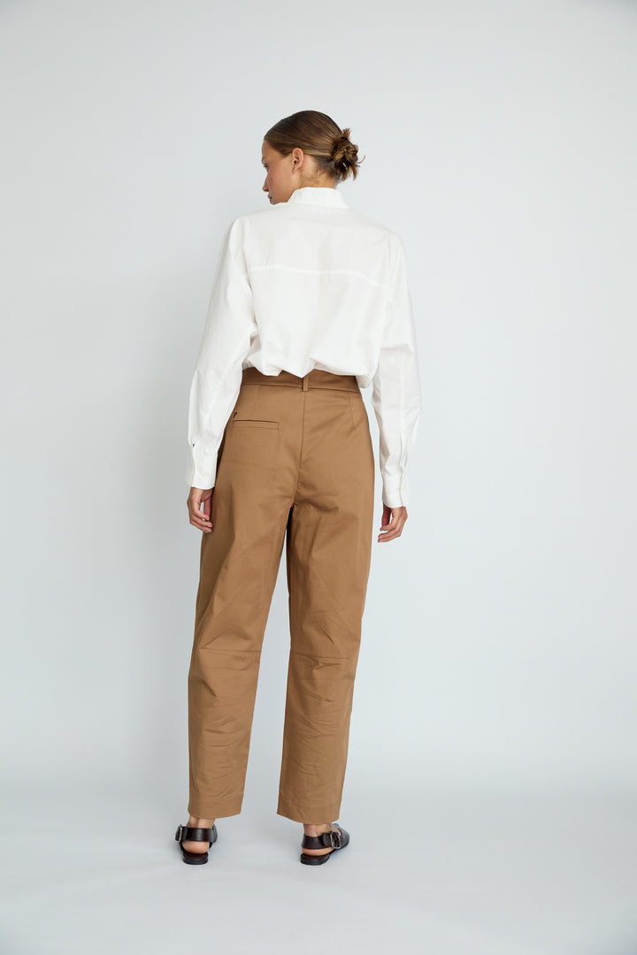 BIMBA - OVERSIZED COLLAR DETAIL EMBROIDERED SHIRT - WHITE