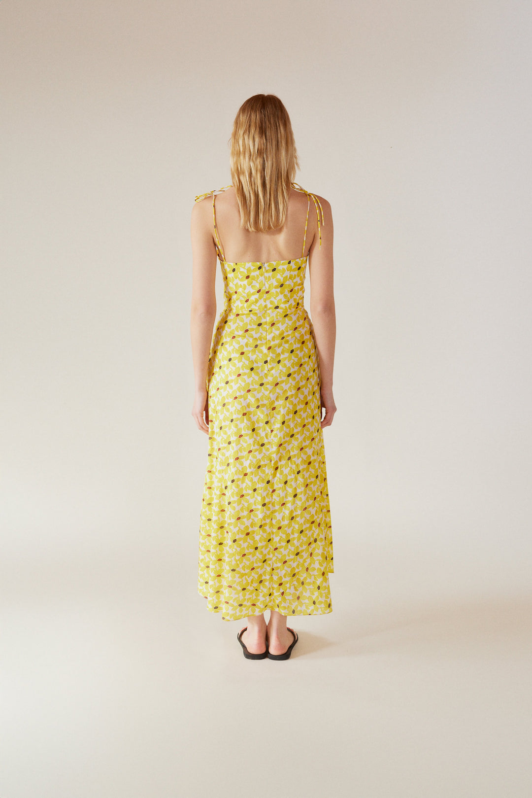 LEYA - Bustier Maxi Dress Daisy Printed