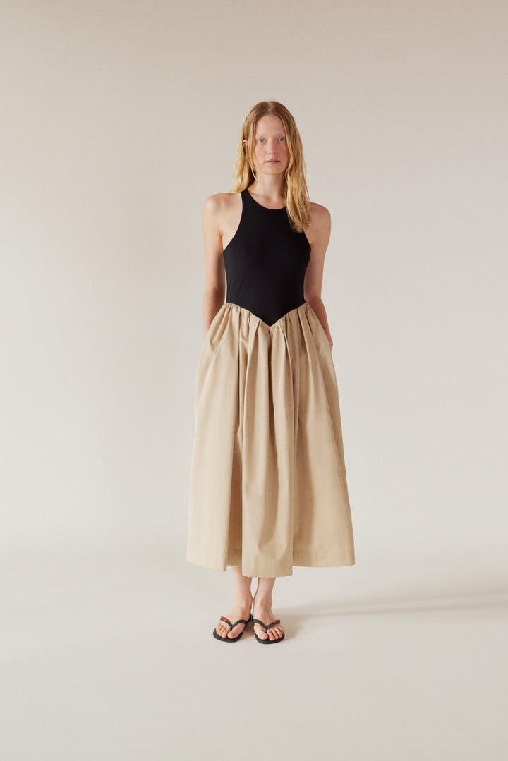 VERONICA - Maxi 2 colored Princess Cut Dress