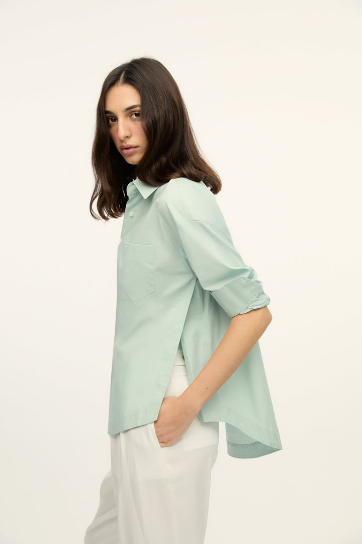 SHIRLEY - MINT Green Poplin Shirt