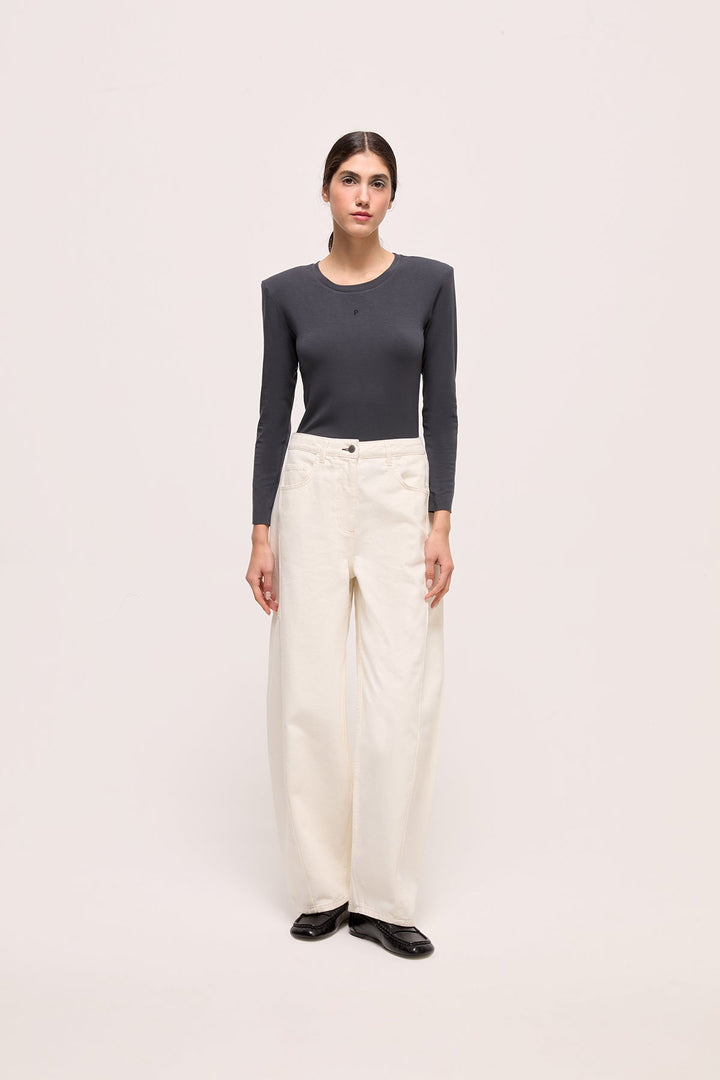 PELINA - JEAN - OFF WHITE WASH DENIM