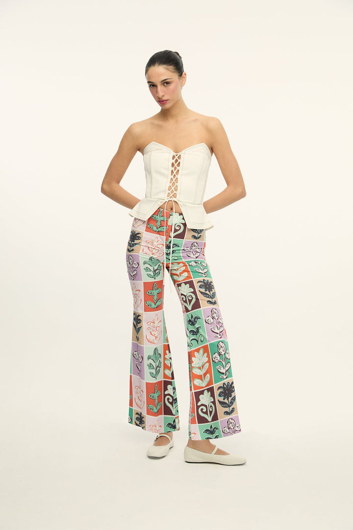 IAN - ANKLE LENGTH COLORFUL PANTS - MIX PATTERN