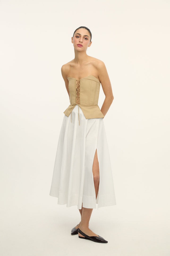 BIANCO - Strapless Top Dark Beige