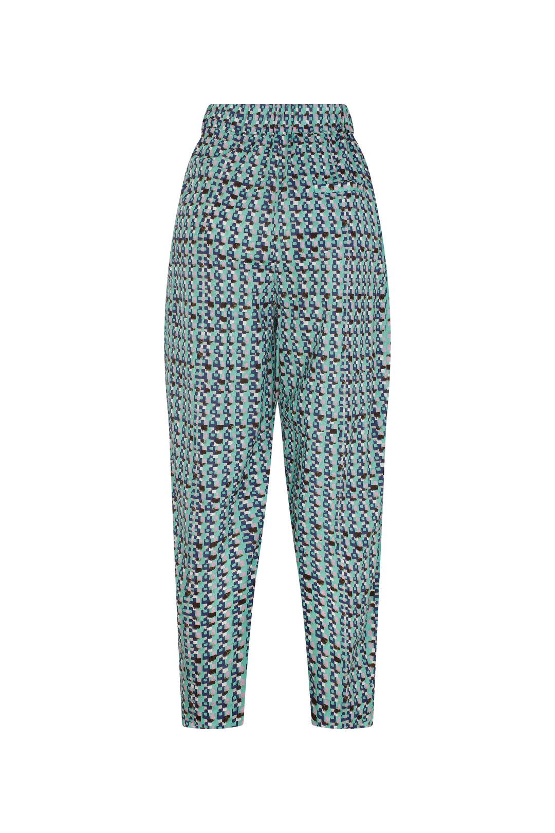 YAZ - Geometric Printed Ankle Length Pants With Side Pockets