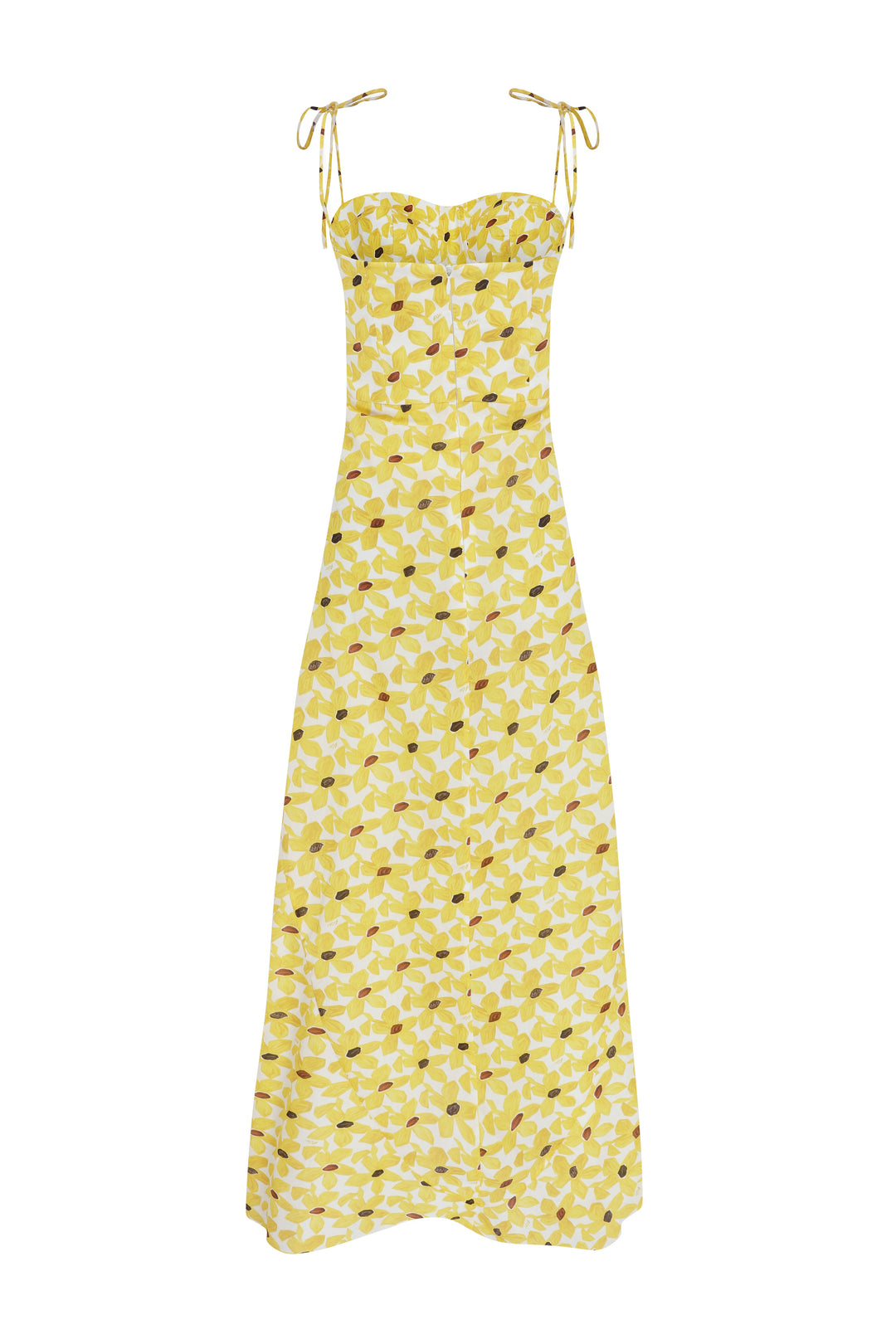 LEYA - Bustier Maxi Dress Daisy Printed