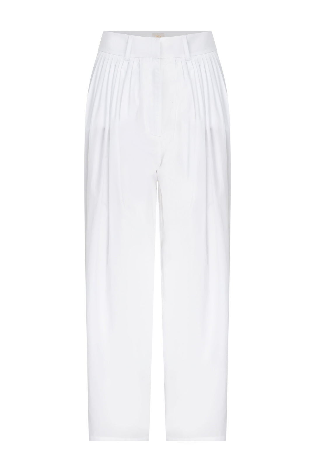 JONATHAN - Pleated Wide Leg Pants White