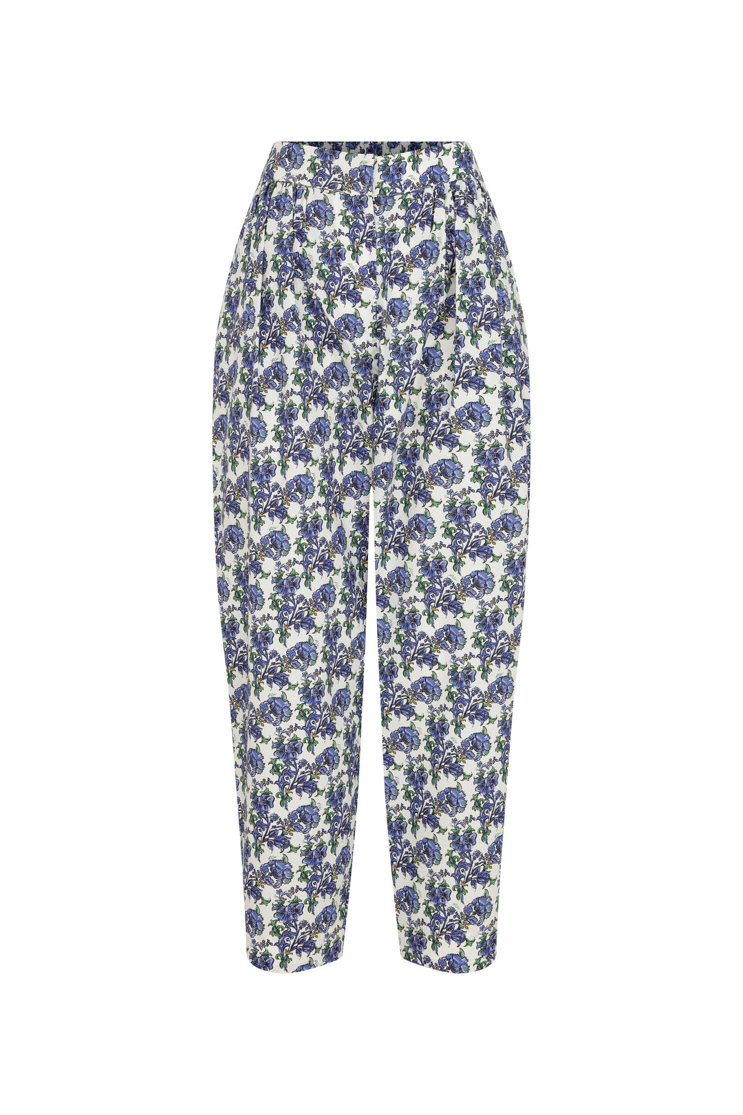 Olaf - Ecru Tapered Pants With Sophisticated Print