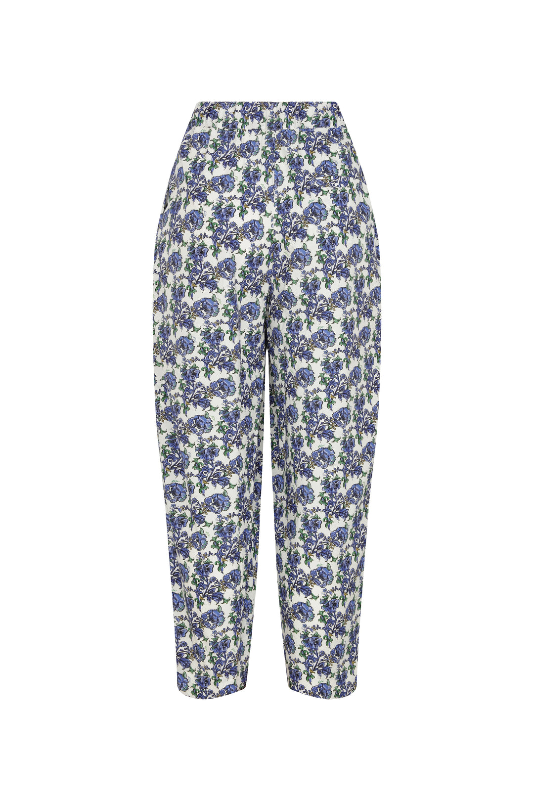 Olaf - Ecru Tapered Pants With Sophisticated Print