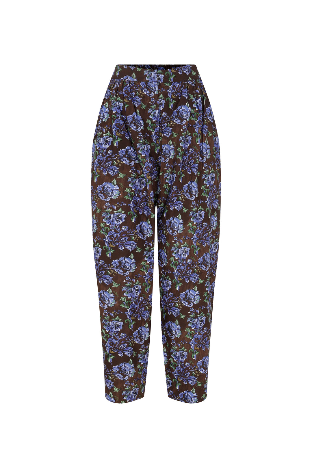 Olaf - Brown Tapered Pants With Sophisticated Print