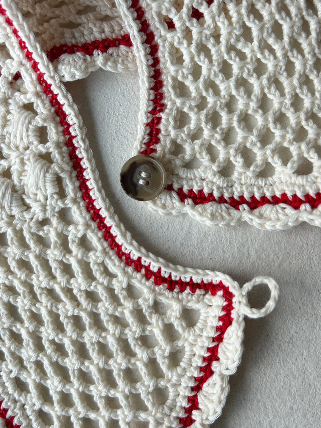 CAVE - HAND-KNITTED COLLAR - ECRU