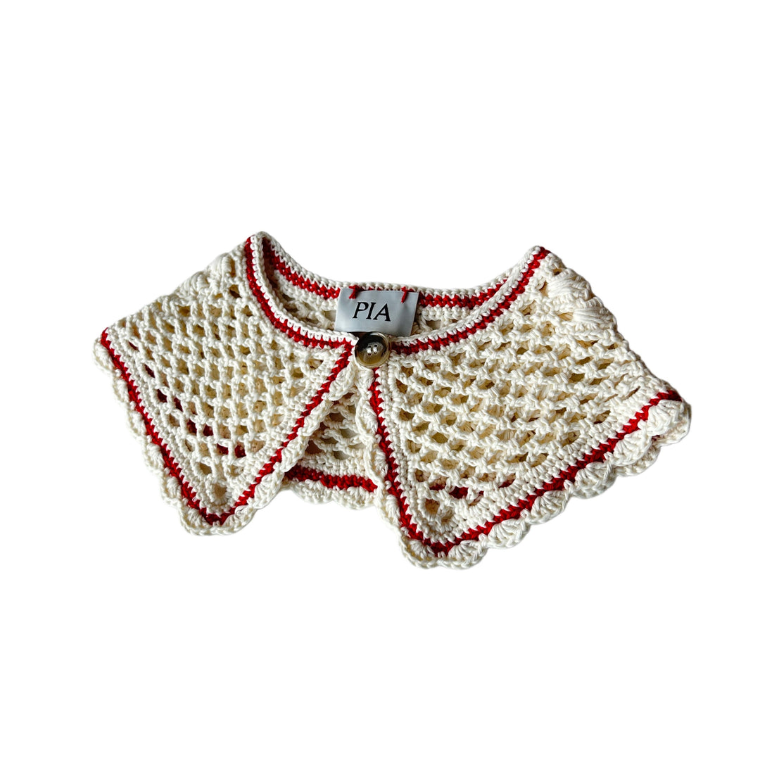 CAVE - HAND-KNITTED COLLAR - ECRU