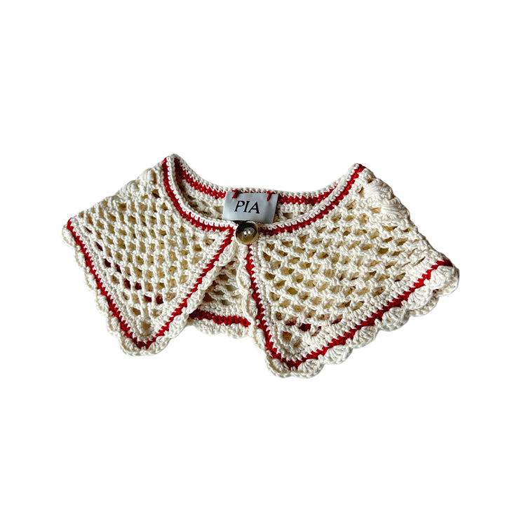 CAVE - HAND-KNITTED COLLAR - ECRU