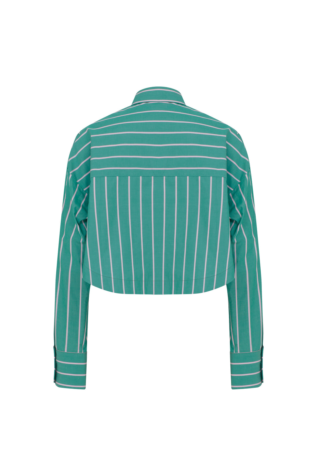 Mercury - Stripes Cotton-Poplin Cropped Shirt