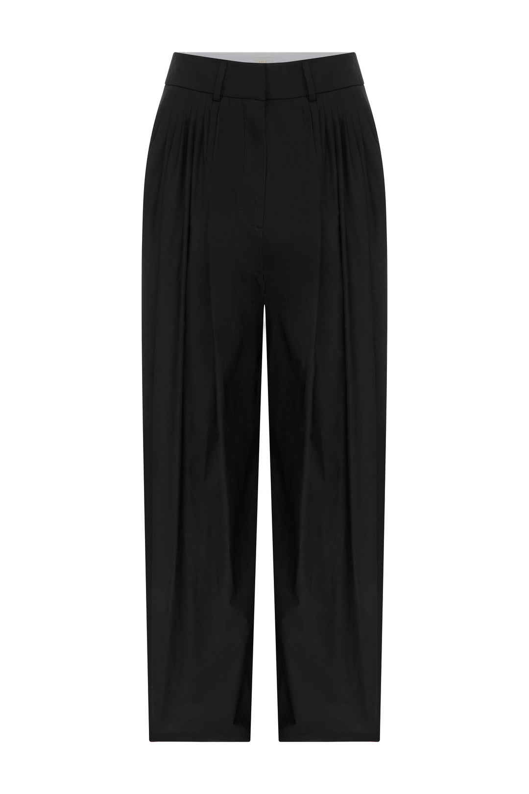 JONATHAN - Black Pleated Wide Leg Pants