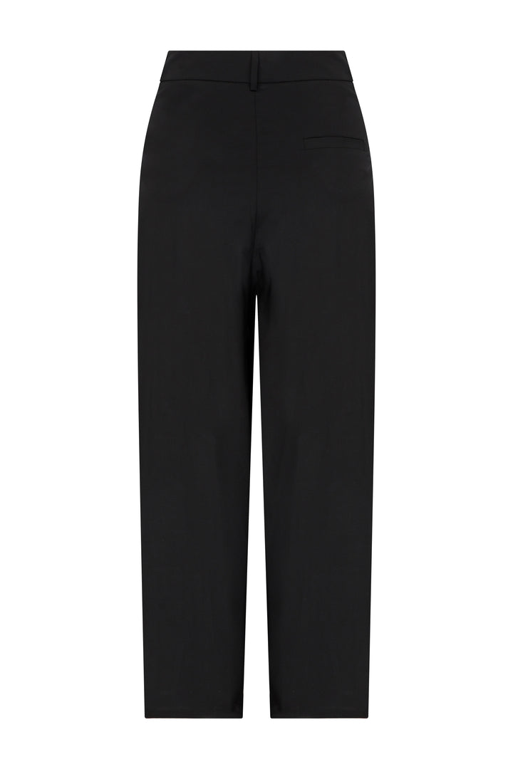 JONATHAN - Black Pleated Wide Leg Pants